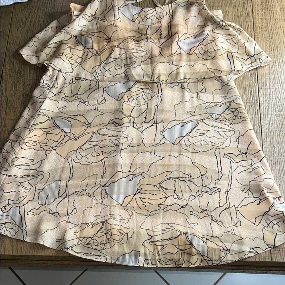 Bcbgeneration Tan Gray Spaghetti Strap Mini Dress - image 5